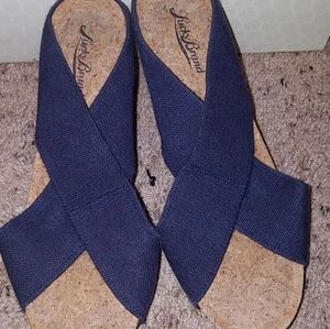 Lucky Brand ☆ 8.5 ☆ Navy Cork Wedges